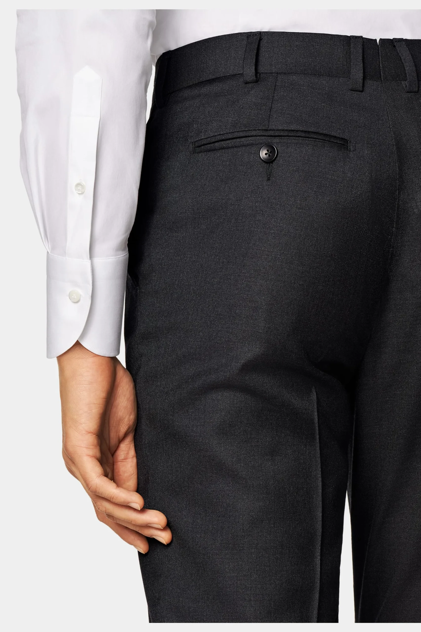 SUITSUPPLY Napoli Ganzjahresanzug Dunkelgrau-Männlich Business Anzüge