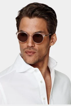 SUITSUPPLY Piqué-Popover Weiss In Extra Slim Fit-Männlich Casual Hemden