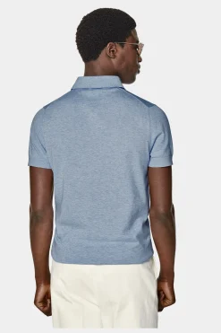 SUITSUPPLY Poloshirt Hellblau-Männlich Poloshirts