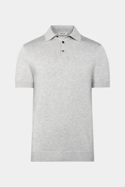 SUITSUPPLY Poloshirt Hellgrau-Männlich Poloshirts