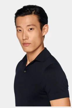 SUITSUPPLY Poloshirt Navy-Männlich Poloshirts