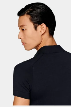 SUITSUPPLY Poloshirt Navy-Männlich Poloshirts