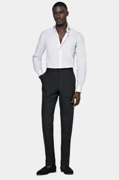 SUITSUPPLY Popeline Hemd Violett Gestreift Extra Slim Fit-Männlich Klassische Hemden