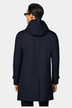 SUITSUPPLY Regenmantel Navy-Männlich Wasserabweisende Mäntel