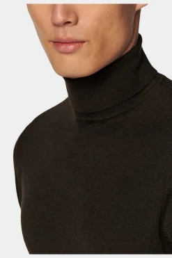 SUITSUPPLY Rollkragen Dunkelbraun-Männlich Rollkragen