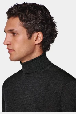 SUITSUPPLY Rollkragen Dunkelgrau-Männlich Rollkragen
