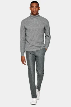 SUITSUPPLY Rollkragen Grau-Männlich Rollkragen