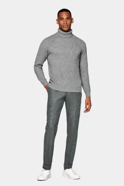 SUITSUPPLY Rollkragen Grau-Männlich Rollkragen