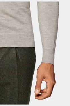 SUITSUPPLY Rollkragen Grau-Männlich Rollkragen