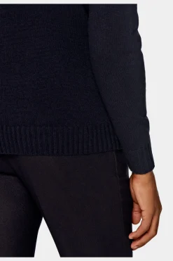 SUITSUPPLY Rollkragen Navy-Männlich Rollkragen