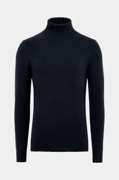 SUITSUPPLY Rollkragen Navy-Männlich Rollkragen