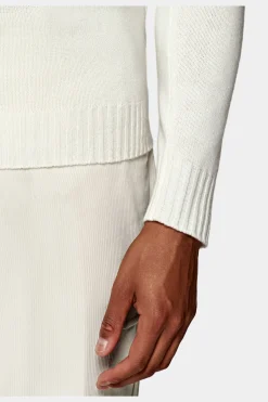 SUITSUPPLY Rollkragen Off-White-Männlich Rollkragen