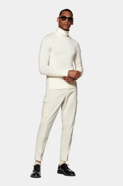 SUITSUPPLY Rollkragen Off-White-Männlich Rollkragen