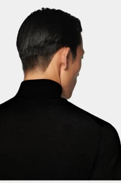 SUITSUPPLY Rollkragen Schwarz-Männlich Rollkragen