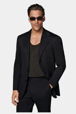 SUITSUPPLY Roma Anzug Schwarz-Männlich Casual Anzüge