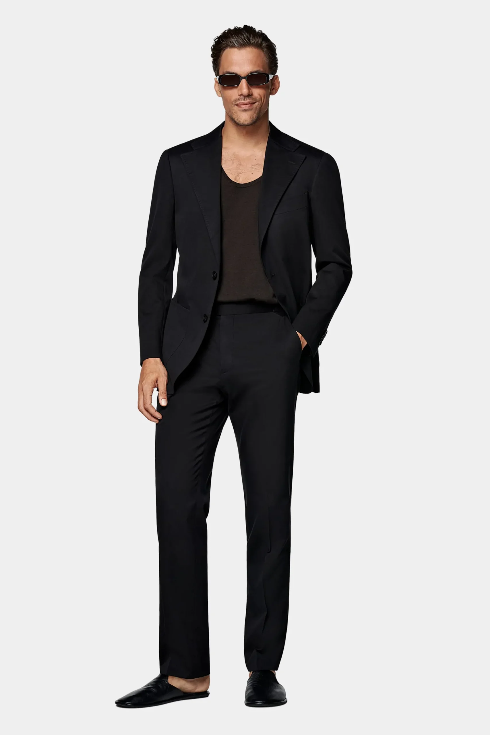 SUITSUPPLY Roma Anzug Schwarz-Männlich Casual Anzüge