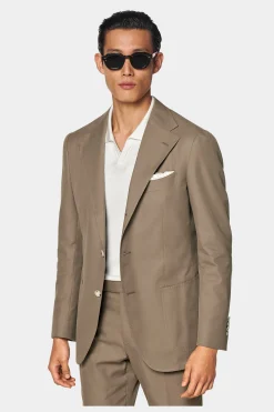 SUITSUPPLY Roma Anzug Taupe-Männlich Casual Anzüge