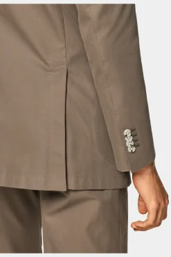 SUITSUPPLY Roma Anzug Taupe-Männlich Casual Anzüge