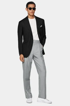 SUITSUPPLY Roma Sakko Dunkelgrau-Männlich Klassische Sakkos