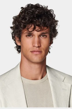 SUITSUPPLY Roma Sakko Sand-Männlich Klassische Sakkos