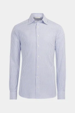 SUITSUPPLY Royal Oxford Hemd Navy Gestreift Slim Fit-Männlich Klassische Hemden