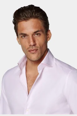 SUITSUPPLY Royal Oxford Hemd Pink Slim Fit-Männlich Klassische Hemden
