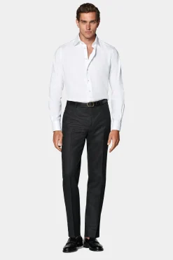 SUITSUPPLY Royal Oxford Hemd Weiß In Slim Fit-Männlich Der Finder Für Das Perfekte Weiße Hemd