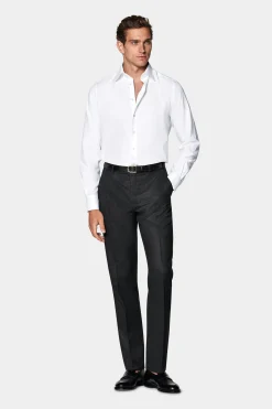 SUITSUPPLY Royal Oxford Hemd Weiß In Slim Fit-Männlich Der Finder Für Das Perfekte Weiße Hemd
