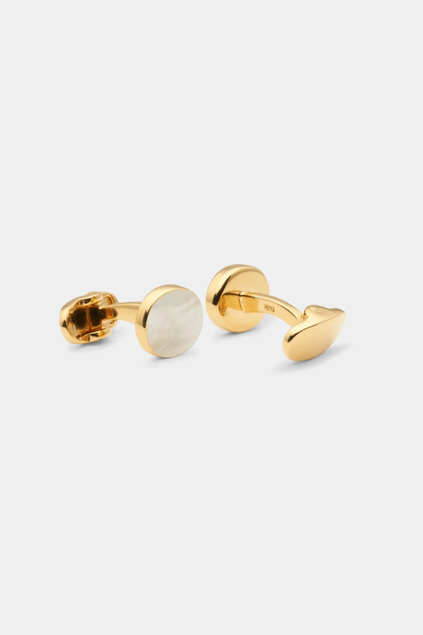 SUITSUPPLY Runde Manschettenknöpfe Goldfarben-Männlich Smoking Accessoires