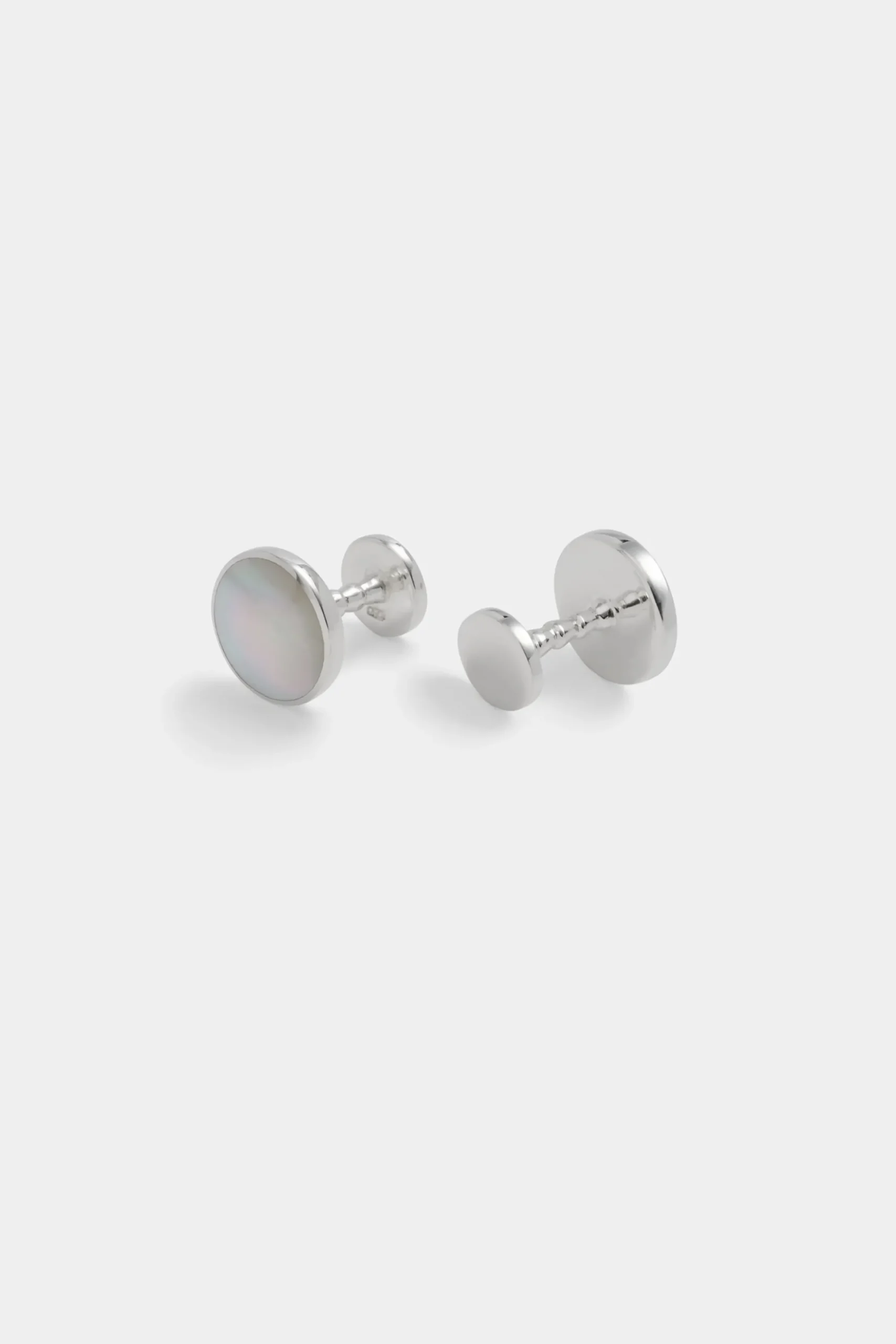 SUITSUPPLY Runde Manschettenknöpfe Silber-Männlich Smoking Accessoires