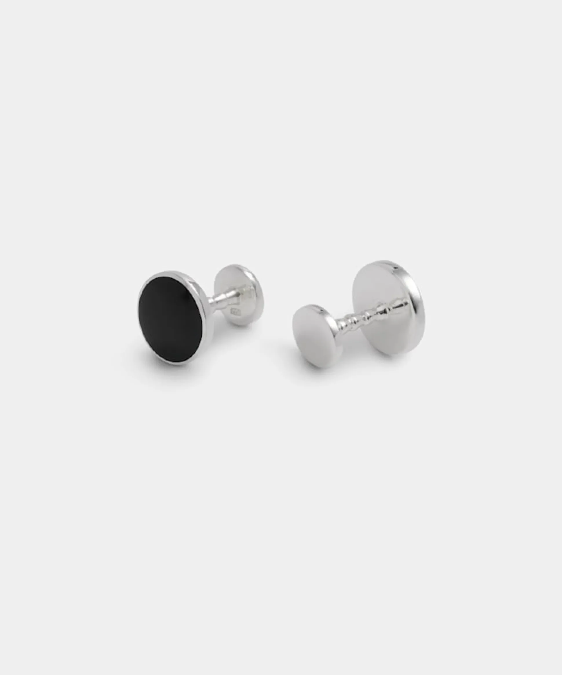 SUITSUPPLY Runde Manschettenknöpfe Silber-Männlich Smoking Accessoires