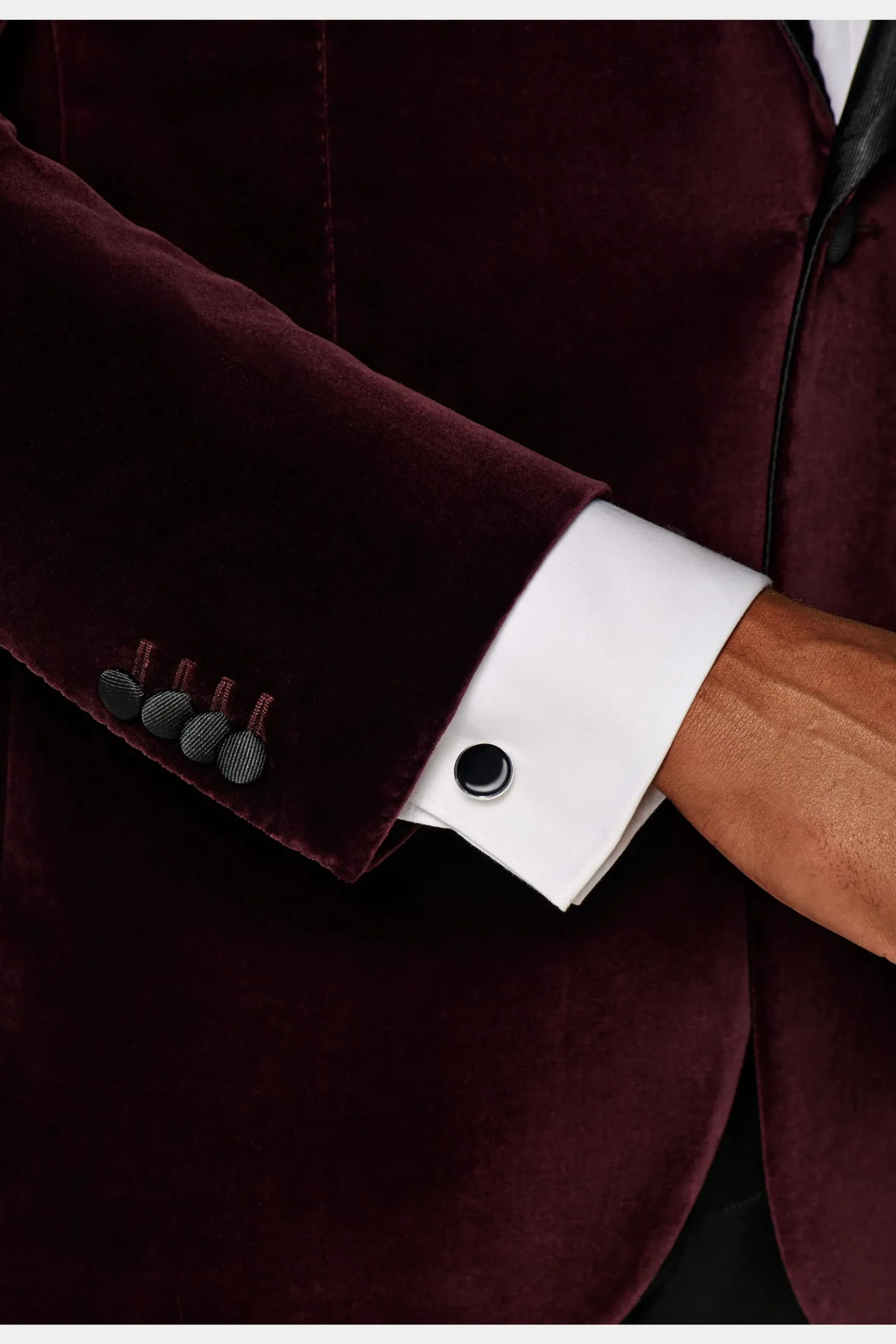 SUITSUPPLY Runde Manschettenknöpfe Silber-Männlich Smoking Accessoires