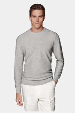 SUITSUPPLY Rundhals Grau-Männlich Rundhals
