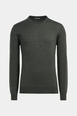 SUITSUPPLY Rundhals Grün-Männlich Rundhals