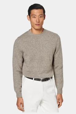 SUITSUPPLY Rundhals Hellbraun-Männlich Rundhals