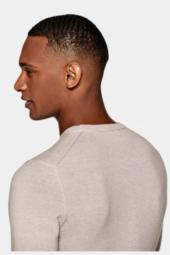SUITSUPPLY Rundhals Hellbraun-Männlich Rundhals
