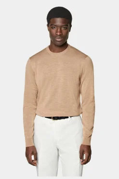 SUITSUPPLY Rundhals Hellbraun-Männlich Rundhals