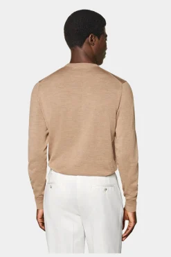 SUITSUPPLY Rundhals Hellbraun-Männlich Rundhals