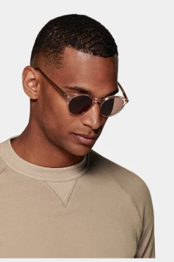 SUITSUPPLY Rundhals Hellbraun-Männlich Rundhals