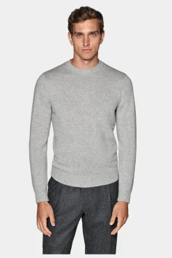 SUITSUPPLY Rundhals Hellgrau-Männlich Rundhals