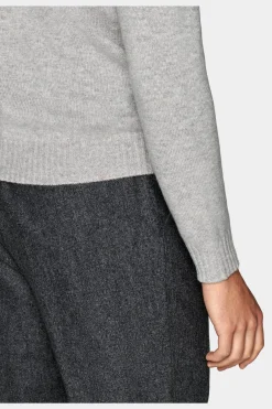 SUITSUPPLY Rundhals Hellgrau-Männlich Rundhals