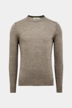 SUITSUPPLY Rundhals Taupe-Männlich Rundhals