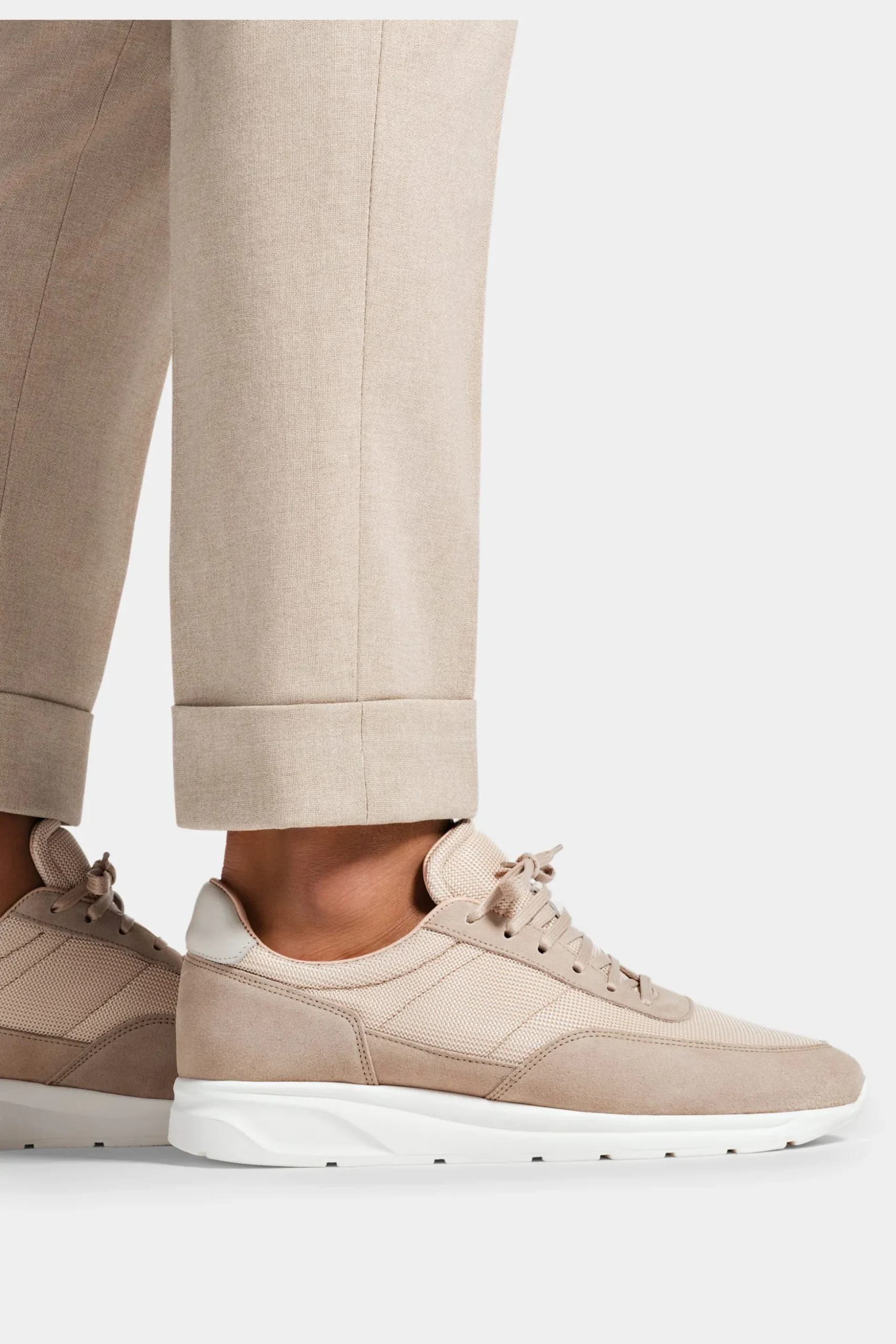 SUITSUPPLY Runner Sneaker Hellbraun-Männlich Sneakers
