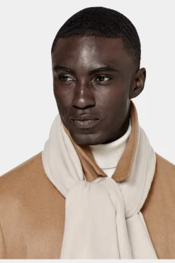 SUITSUPPLY Schal Off-White-Männlich Schals