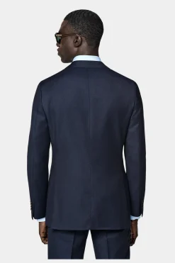 SUITSUPPLY Sienna Anzug Blau Mit Birdseye-Muster-Männlich Business Anzüge