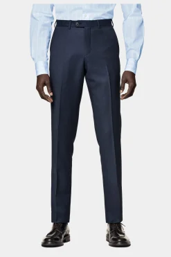 SUITSUPPLY Sienna Anzug Blau Mit Birdseye-Muster-Männlich Business Anzüge