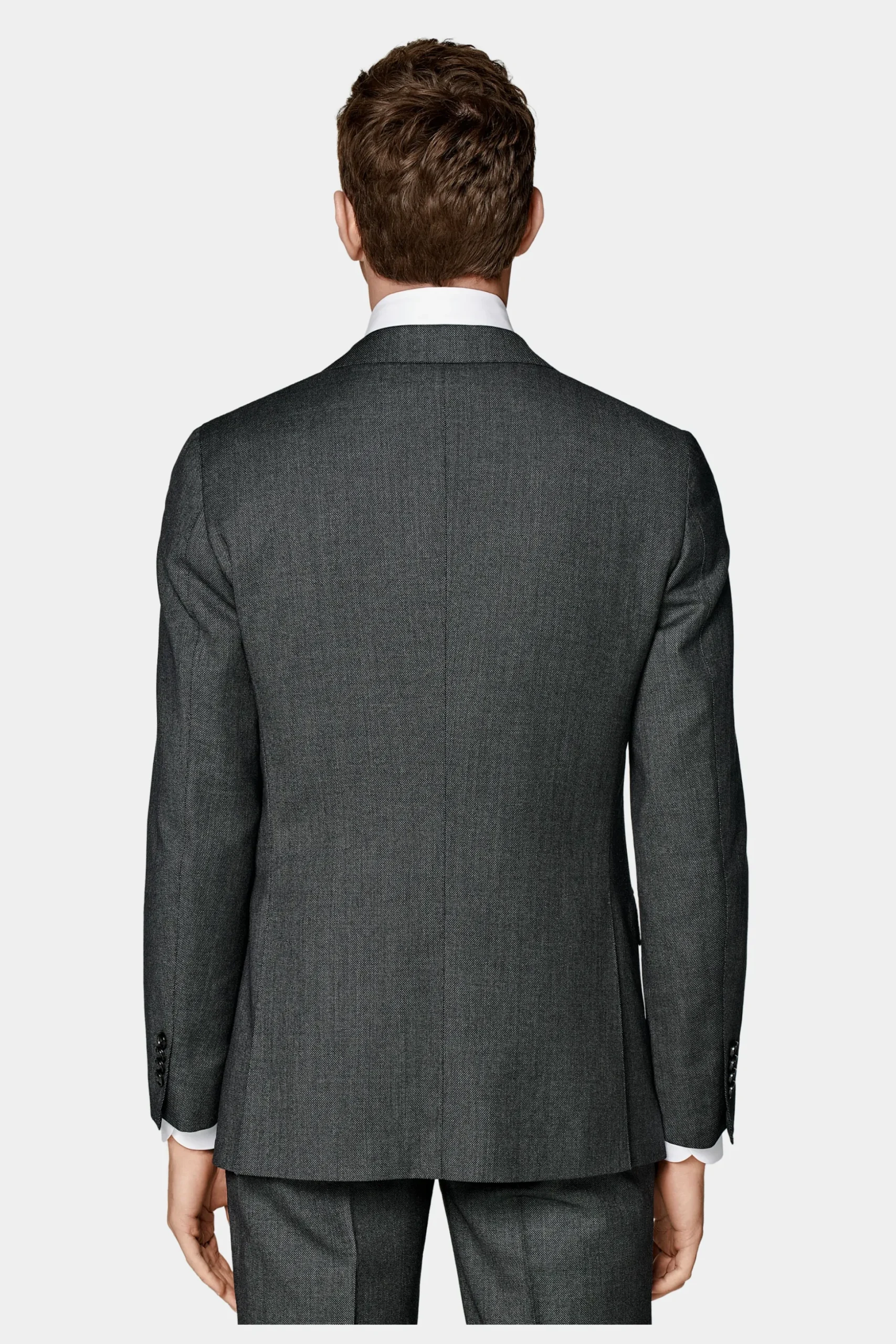 SUITSUPPLY Sienna Anzug Dunkelgrau Mit Birdseye-Muster-Männlich Business Anzüge