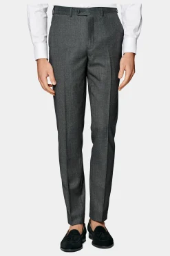 SUITSUPPLY Sienna Anzug Dunkelgrau Mit Birdseye-Muster-Männlich Business Anzüge