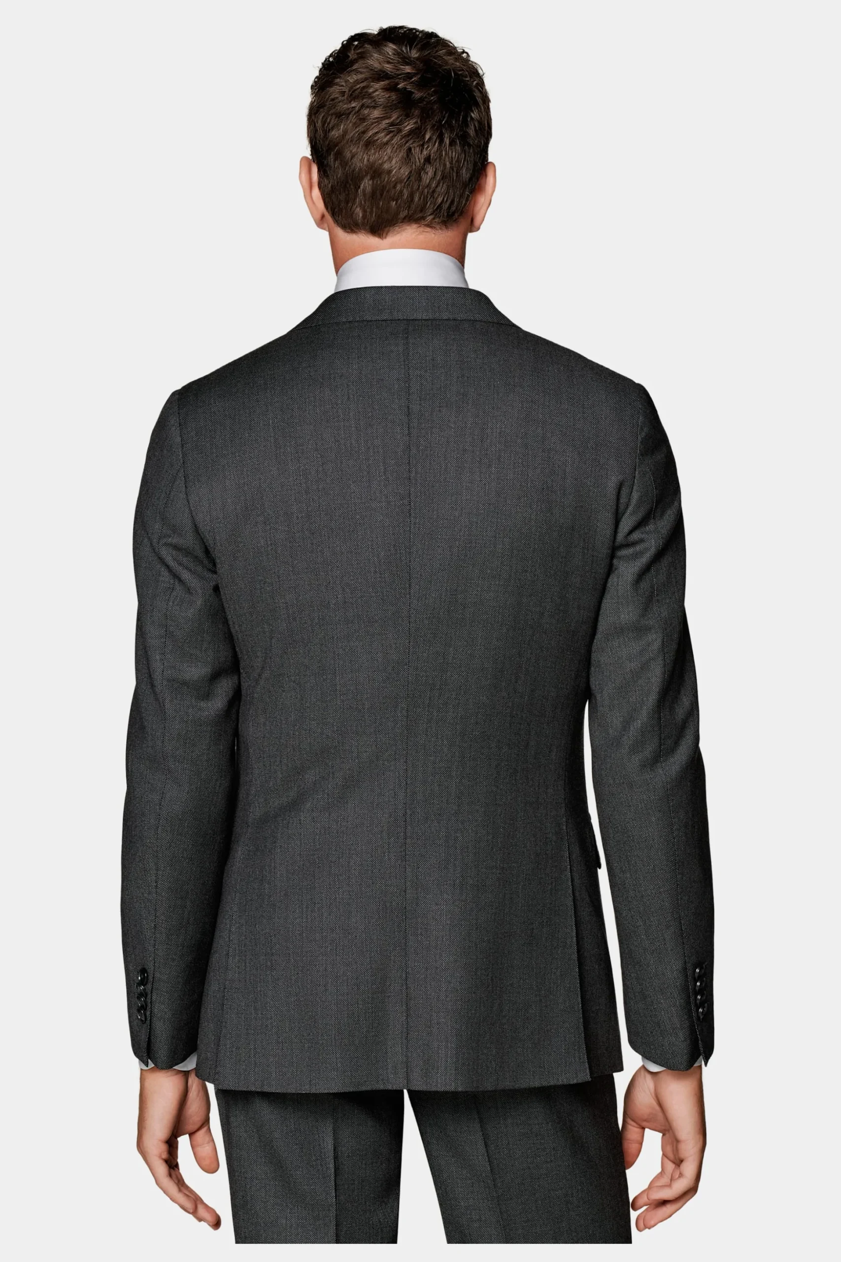 SUITSUPPLY Sienna Anzug Dunkelgrau Mit Birdseye-Muster-Männlich Business Anzüge