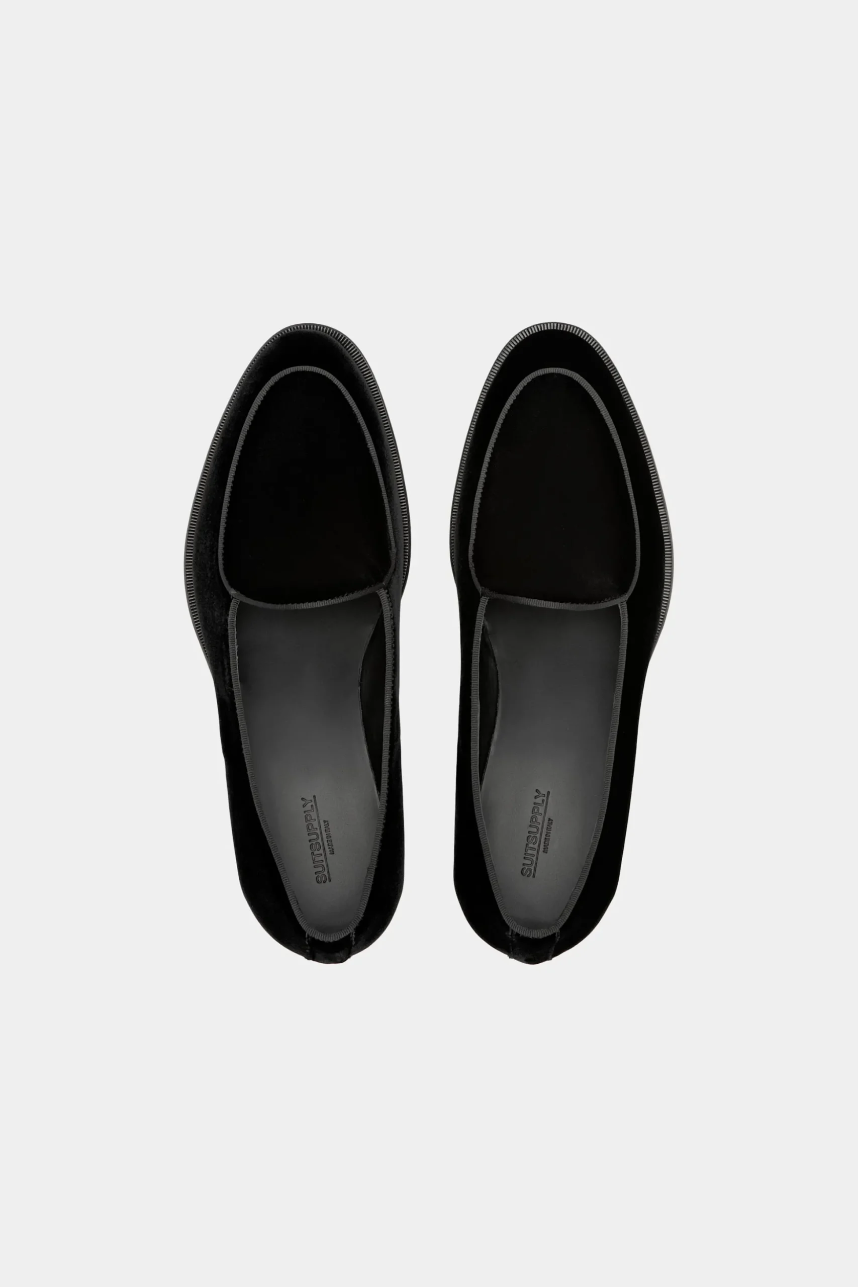 SUITSUPPLY Smoking-Slipper Schwarz-Männlich Smokingschuhe